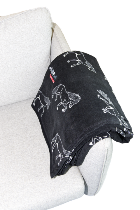 Karlslund Fleece Sofadecke mit Gangarten