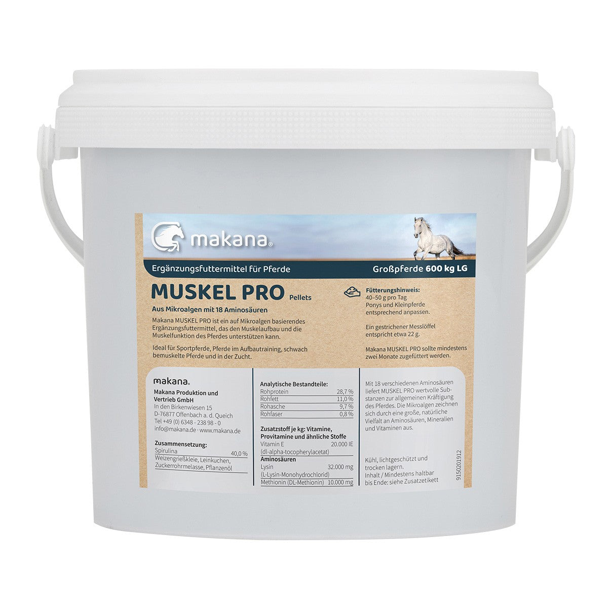 Makana ® Muskel Pro 1,5 kg Eimer für Pferde