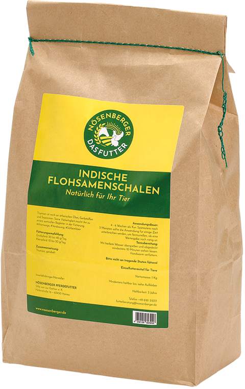 Nösenberger "Indische Flohsamenschalen - Plantago ovata", 1,5KG
