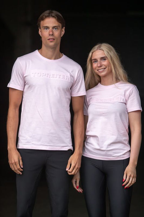 Top Reiter Unisex T-Shirt 3D, Alt Rosa