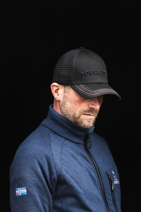 Top Reiter Cap, schwarz-Island