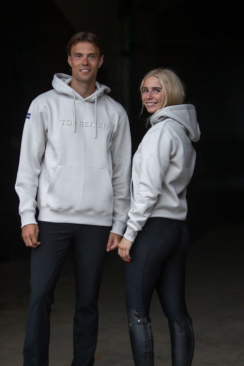 Top Reiter Unisex Hoodie, Greige