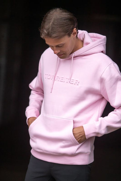 Top Reiter Unisex Hoodie, Alt Rosa