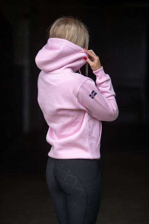 Top Reiter Unisex Hoodie, Alt Rosa