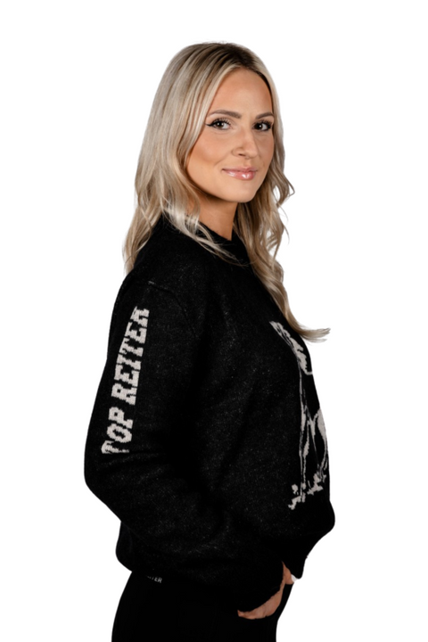 Top Reiter Sweater VARMI, schwarz