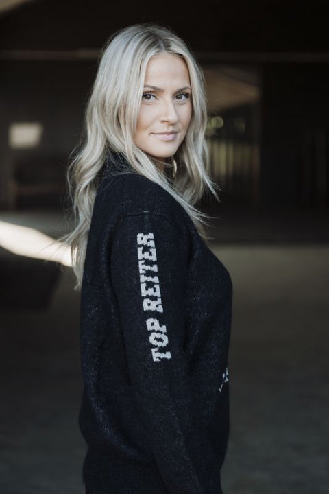 Top Reiter Sweater VARMI, schwarz