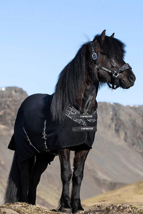 Top Reiter Abschwitzdecke Klaki, schwarz