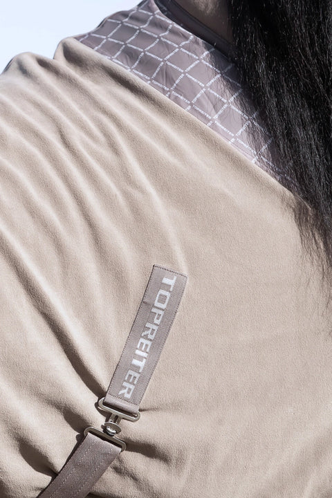 Top Reiter Abschwitzdecke Klaki, Trüffelbraun