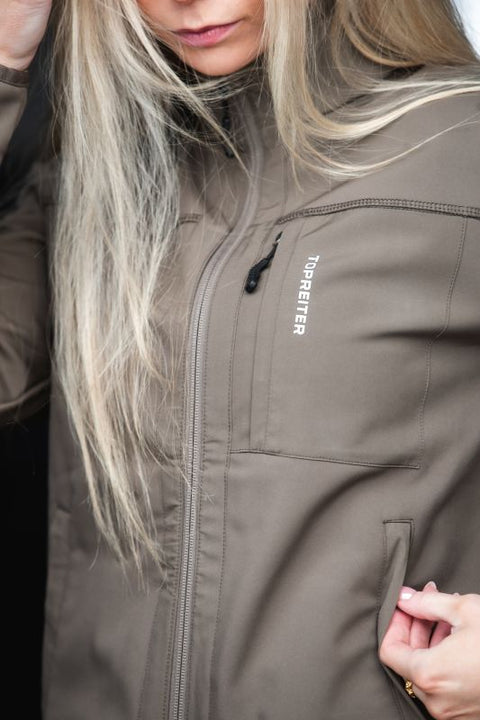 Top Reiter Glampi Unisex Softshell Jacke, erdgrün