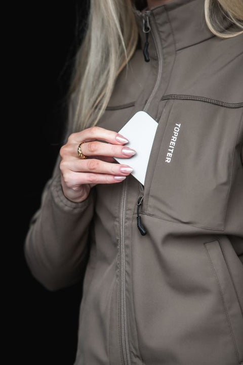 Top Reiter Glampi Unisex Softshell Jacke, erdgrün