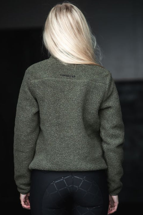 Top Reiter Glampi Unisex Wolljacke, Moosgrün