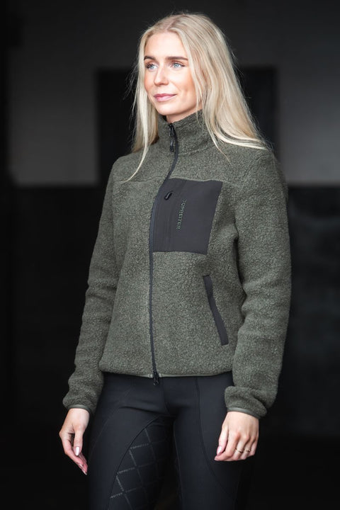 Top Reiter Glampi Unisex Wolljacke, Moosgrün