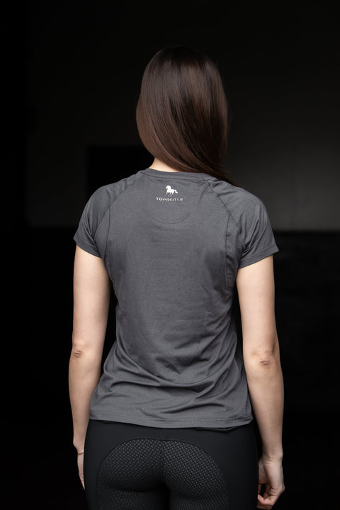 Top Reiter Kastanía Performance T-Shirt, grau