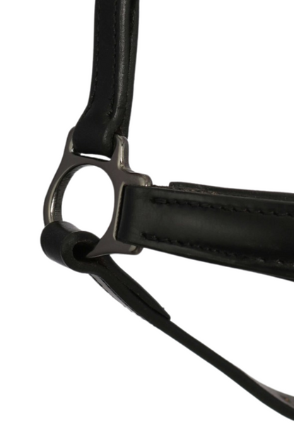 Top Reiter Metall Tigull Nasenriemen, schwarz-metall