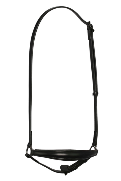 Top Reiter Metall Tigull Nasenriemen, schwarz-metall