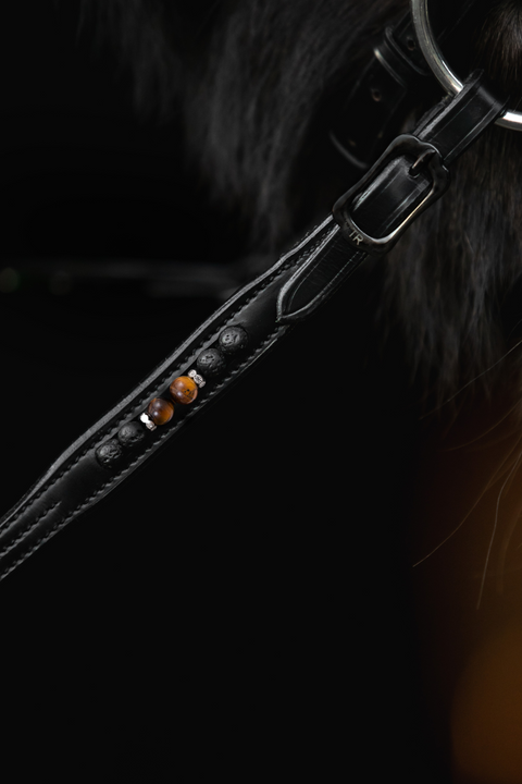 Top Reiter Orka Gummizügel mit Noppen, Braun