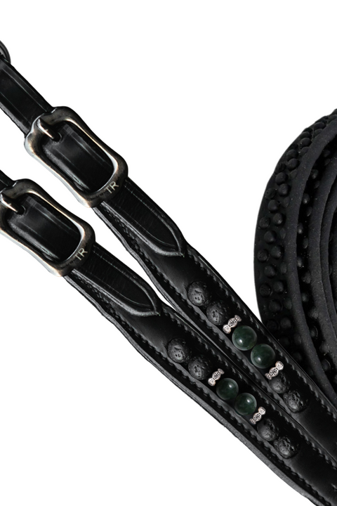 Top Reiter Orka Gummizügel mit Noppen, Grün