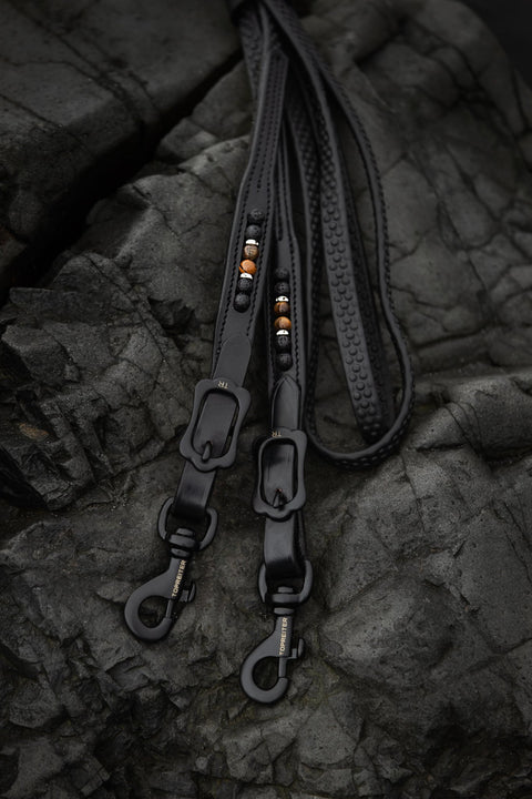 Top Reiter Orka Gummizügel mit Noppen, Braun