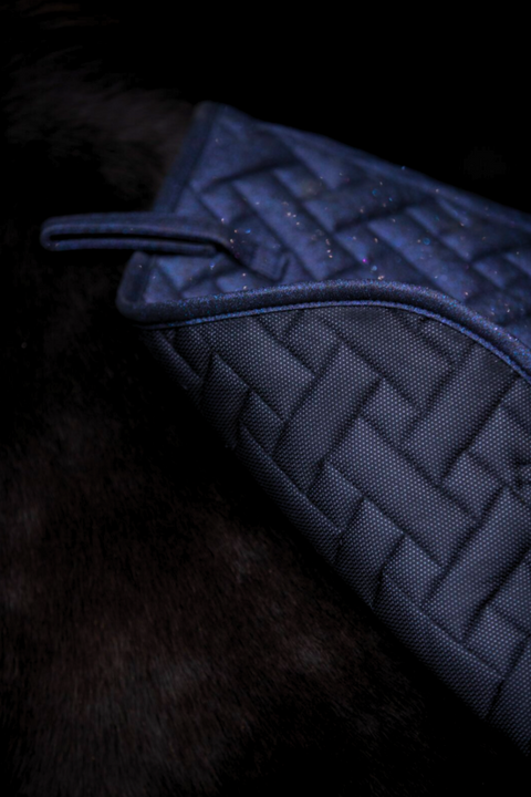 Top Reiter Glitrandi Satteldecke, blau