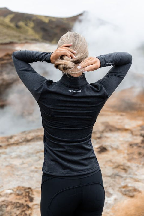 Top Reiter Mist Unisex Shirt (Blau und Dunkelgrau)