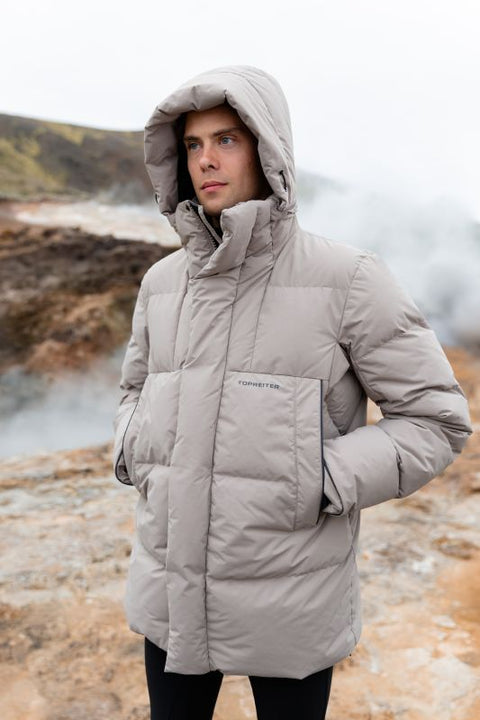 Top Reiter Strengur Unisex Parka, Sand