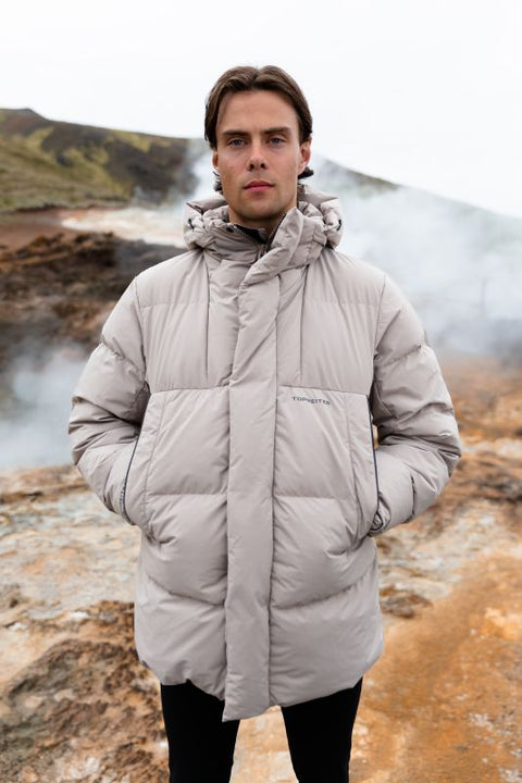 Top Reiter Strengur Unisex Parka, Sand