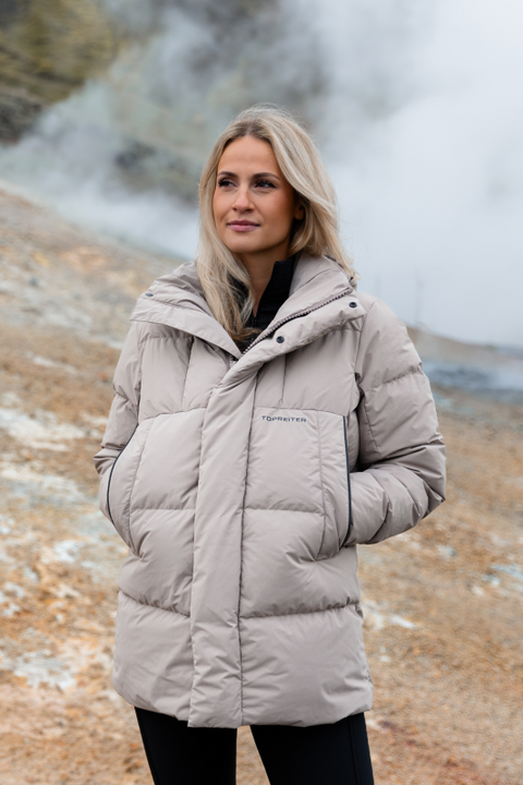 Top Reiter Strengur Unisex Parka, Sand