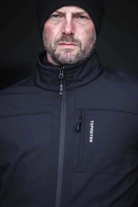 Top Reiter Glampi Unisex Softshell Jacke, schwarz