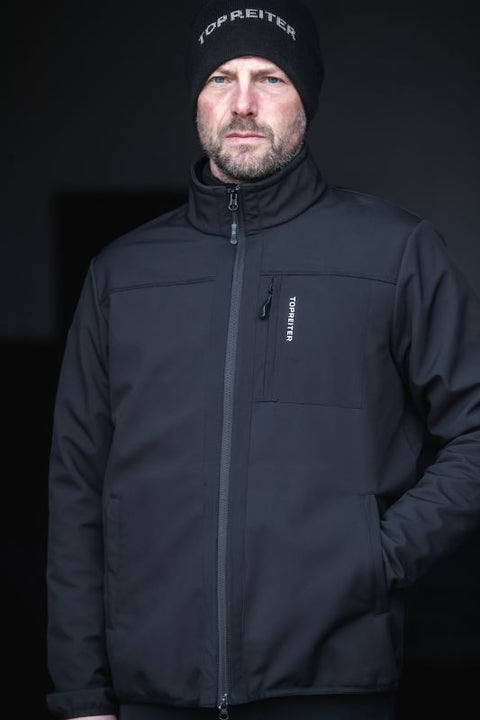 Top Reiter Glampi Unisex Softshell Jacke, schwarz