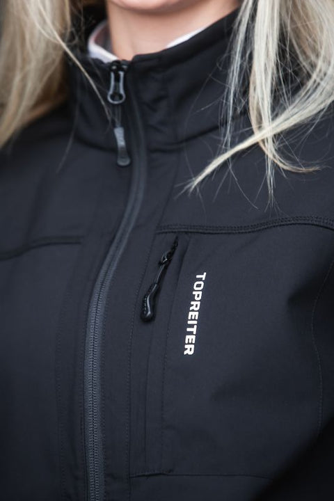 Top Reiter Glampi Unisex Softshell Jacke, schwarz