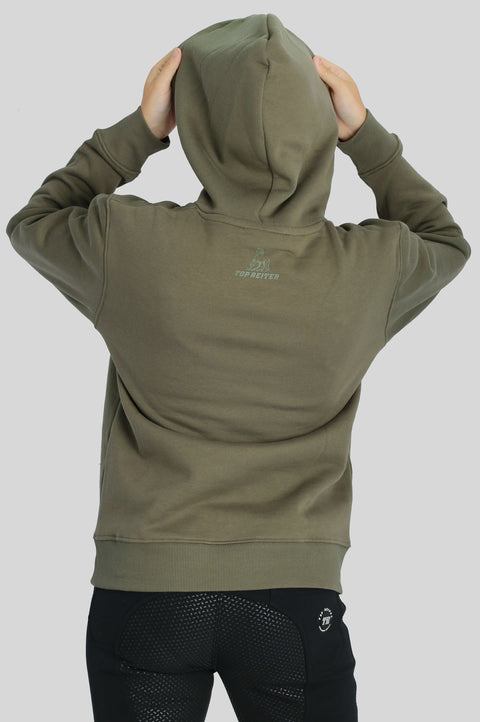 Top Reiter Hoodie, olivgrün