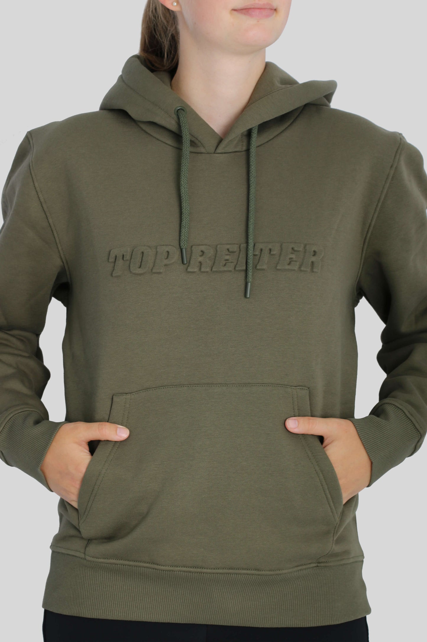 Top Reiter Hoodie, olivgrün