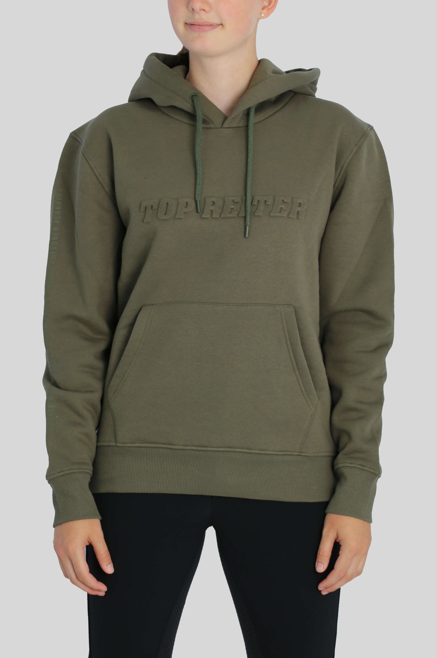 Top Reiter Hoodie, olivgrün