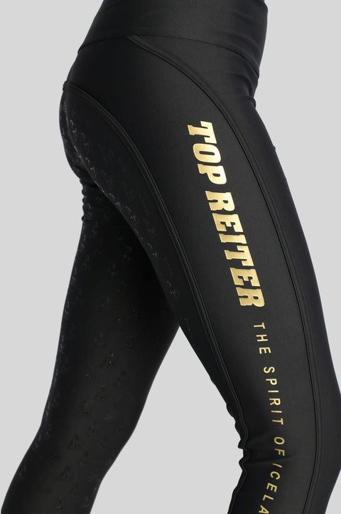 Top Reiter Reitleggins KEMPA, Damen, oliv/ schwarz-gold/ schwarz