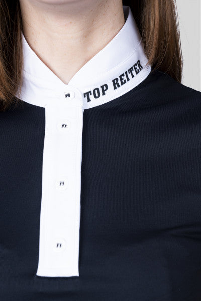 Top Reiter T-Shirt COMPETITION, schwarz/weiß, Damen