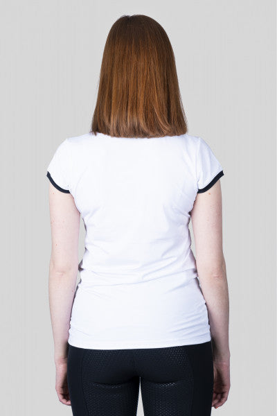 Top Reiter T-Shirt Competition, weiß/schwarz, Damen