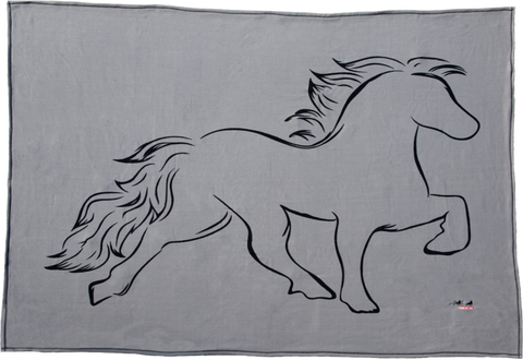 Karlslund Fleece Sofadecke mit Tölter