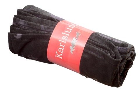 Karlslund fleece sofa blanket with Icelandic horses